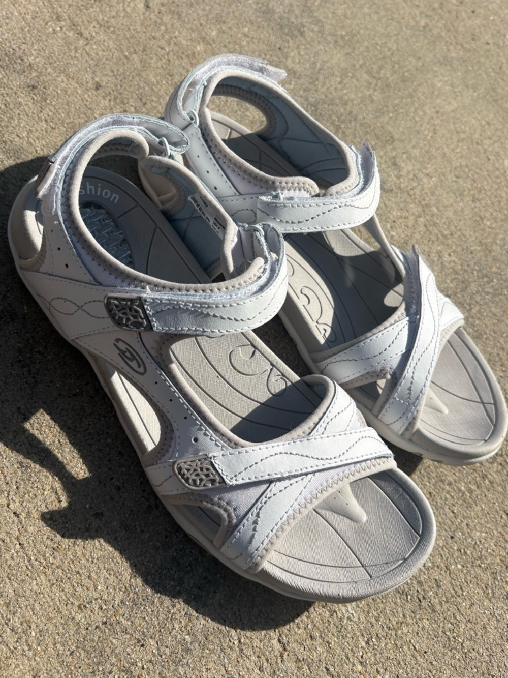 Dr. Scholl's aqunnah comfort gel cushion 8 ankle strap sandals walking shoes sky